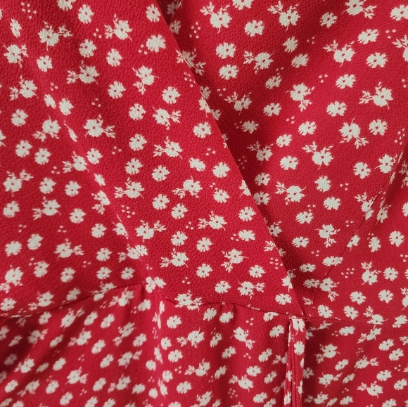 Flirty Red Mini Dress Size Small - Picture 5 of 6